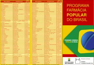 PROGRAMA FARMÁCIA POPULAR DO BRASIL