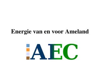 Energie van en voor Ameland