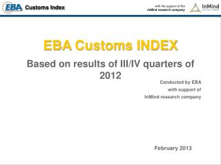 EBA Customs INDEX