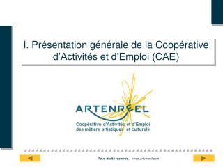 I. Présentation générale de la Coopérative d’Activités et d’Emploi (CAE)