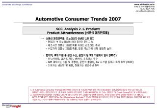 Automotive Consumer Trends 2007