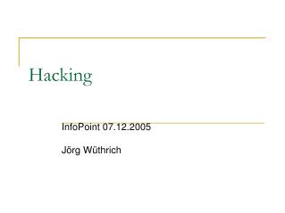 Hacking