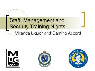 Staff, Management and Security Training Nights