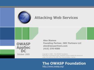 Attacking Web Services