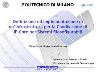 Filippo Sironi: filippo.sironi@dresd