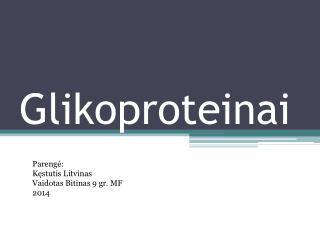 Glikoproteinai