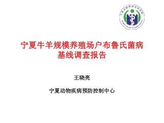 宁夏 牛羊 规模 养殖场户 布鲁氏菌病 基线调查报告