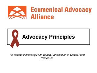 Advocacy Principles