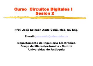 Curso Circuitos Digitales I Sesión 2