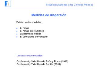 Estadística Aplicada a las Ciencias Políticas