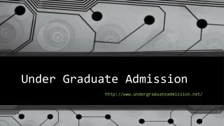 Under Graduate Admission