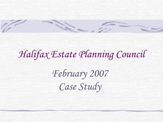 Halifax Estate Planning Council