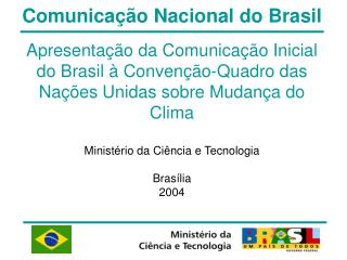 Comunicação Nacional do Brasil
