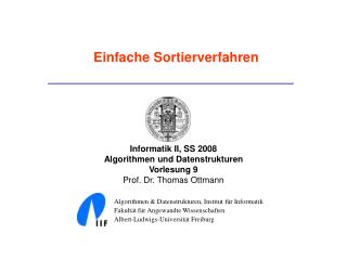Einfache Sortierverfahren