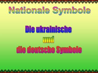 Nationale Symbole