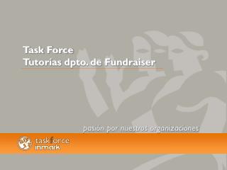 Task Force Tutorías dpto. de Fundraiser