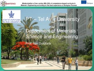 P7 – Tel Aviv University Department of Materials Science and Engineering
