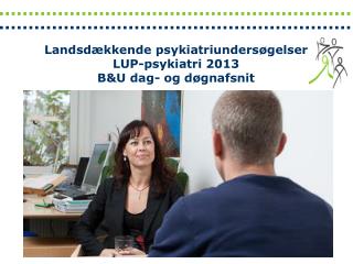 Landsdækkende psykiatriundersøgelser LUP-psykiatri 2 013 B&amp;U dag- og døgnafsnit