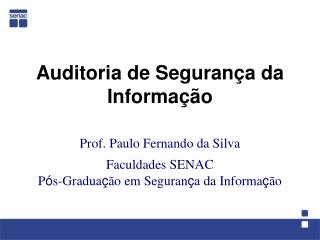 Auditoria de Segurança da Informação