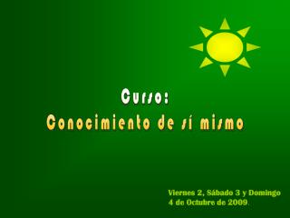 Curso: Conocimiento de sí mismo