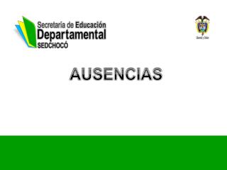 AUSENCIAS