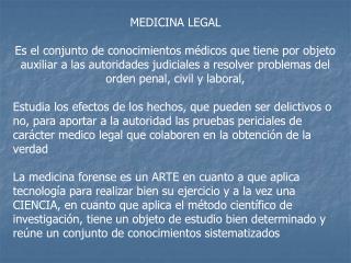 MEDICINA LEGAL
