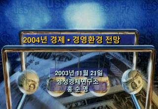 2004 년 경제 • 경영환경 전망