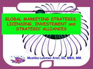 GLOBAL MARKETING STRATEGIS, LICENSING, INVESTEMENT and STRATEGIC ALLIANCES