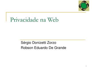 Privacidade na Web
