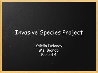 Invasive Species Project