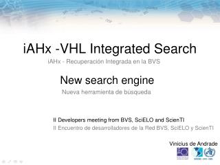 iAHx -VHL Integrated Search