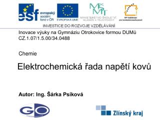 Elektrochemická řada napětí kovů