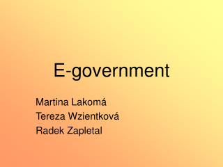 E-government