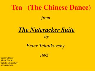 Tea (The Chinese Dance)