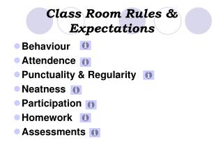Class Room Rules &amp; Expectations