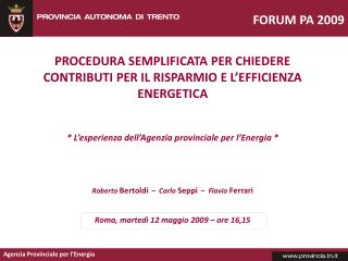 Agenzia Provinciale per l’Energia