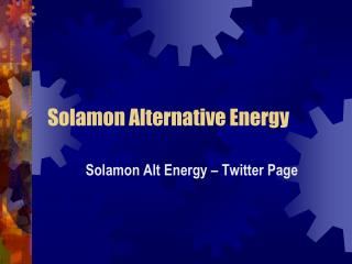Solamon Alternative Energy - Twitter Follow