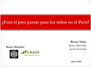 ¿Está el piso parejo para los niños en el Perú?