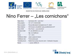 Nino Ferrer – „Les cornichons“