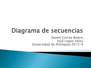 Diagrama de secuencias