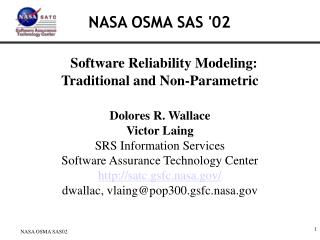 NASA OSMA SAS '02