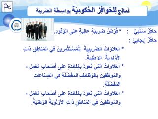 حافِزٌ سَـلْبِيٌ : * فَرْضُ ضريبَةٍ عالِيَةٍ على الوَقودِ. حافِزٌ إِيجابِيٌ :