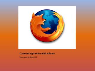 Customising Firefox with Add-on