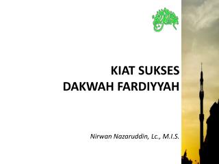 KIAT SUKSES DAKWAH FARDIYYAH