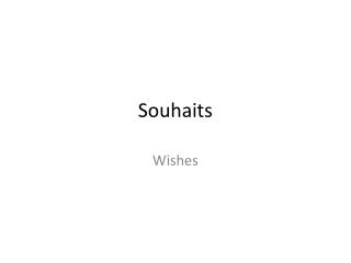 Souhaits