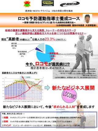 ロコモ予防運動指導士養成コース ～現場で実践できるエビデンスに基づいた効果的な指導方法～ （山形徳洲会病院　整形外科部長　大沼寧監修）