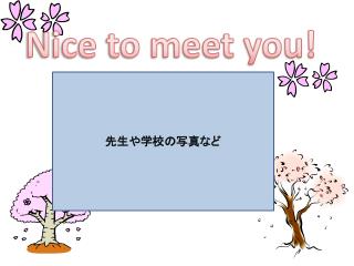 Nice to meet you!