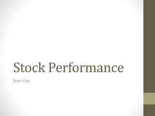 Stock Performance