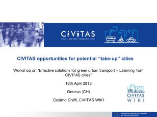 Workshop on “Effective solutions for green urban transport – Learning from CIVITAS cities”