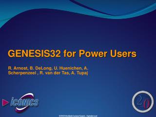 GENESIS32 for Power Users